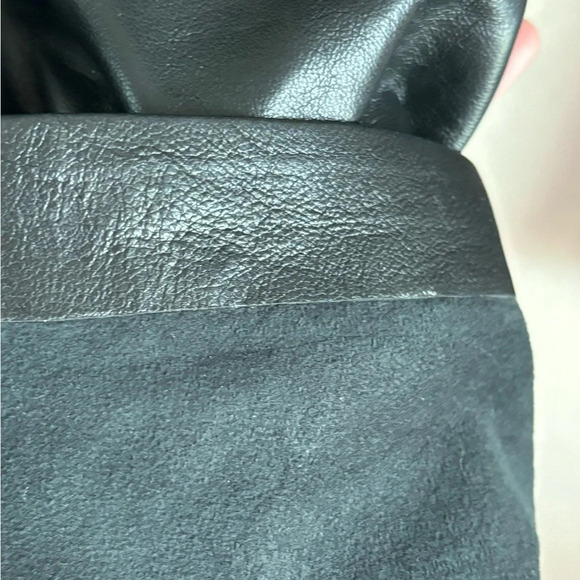 NWT Joie Adorabella B Caviar 100% Lamb Leather Belted Pants - Picture 15 of 16
